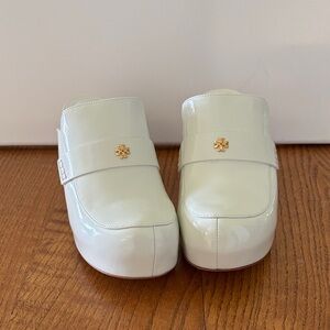 Tory Burch White Leather with Gold Detail